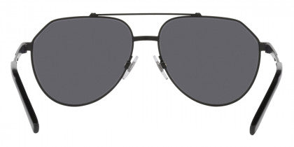 DG14 DOLCE & GABBANA DG2288 110681 59 MATTE BLACK  GRAY POLARIZED