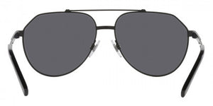 DG14 DOLCE & GABBANA DG2288 110681 59 MATTE BLACK  GRAY POLARIZED