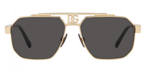 DG34 DOLCE & GABBANA DG2294 02/87 59 GOLD  DARK GRAY