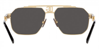 DG34 DOLCE & GABBANA DG2294 02/87 59 GOLD  DARK GRAY