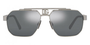 DG33 DOLCE & GABBANA DG2294 04/6G 59 GUNMETAL  LIGHT GRAY MIORRORED BLACK
