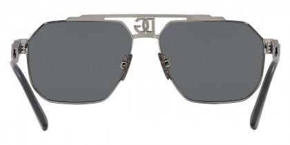 DG33 DOLCE & GABBANA DG2294 04/6G 59 GUNMETAL  LIGHT GRAY MIORRORED BLACK