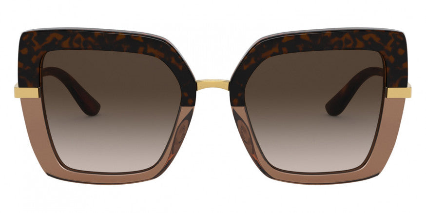 DG32 DOLCE & GABBANA DG4373 325613 52 HAVANA ON TRANSPARENT BROWN  BROWN GRADIENT DARK BROWN