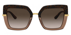 DG32 DOLCE & GABBANA DG4373 325613 52 HAVANA ON TRANSPARENT BROWN  BROWN GRADIENT DARK BROWN