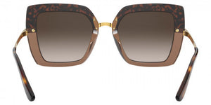 DG32 DOLCE & GABBANA DG4373 325613 52 HAVANA ON TRANSPARENT BROWN  BROWN GRADIENT DARK BROWN