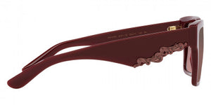 DG18 DOLCE & GABBANA DG4436 30917E 55 BORDEAUX  PINK MIRRORED SILVER GRADIENT