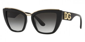DG24 DOLCE & GABBANA DG6144 501/8G 54 BLACK  GRADIENT GRAY