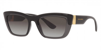 DG22 DOLCE & GABBANA DG6171 32578G 54 TRANSPARENT GRAY - BLACK  GRAY GRADIENT