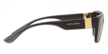 DG22 DOLCE & GABBANA DG6171 32578G 54 TRANSPARENT GRAY - BLACK  GRAY GRADIENT