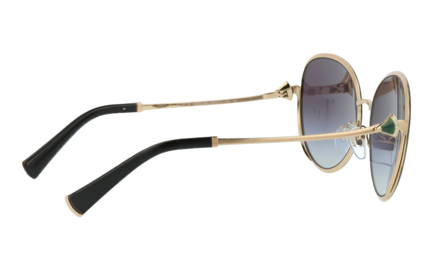G44 BVLGARI BV6106B 20338G 59 BLACK / GREY GRADIENT