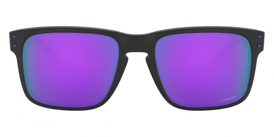 OK134 OAKLEY HOLBROOK OO9102 9102K6 55 MATTE BLACK  PRIZM VIOLET