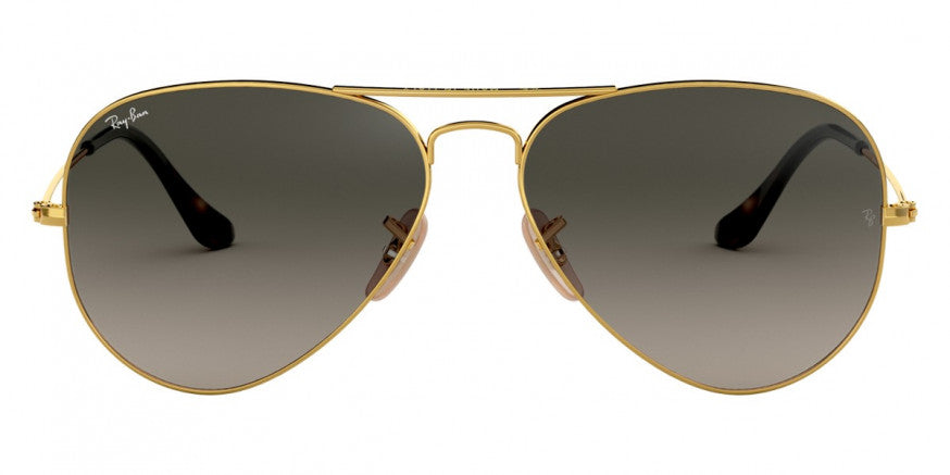 D63 RAY-BAN AVIATOR LARGE METAL RB3025 181/71 62 ARISTA  LIGHT GRAY GRADIENT DARK GRAY