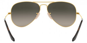 D63 RAY-BAN AVIATOR LARGE METAL RB3025 181/71 62 ARISTA LIGHT GRAY GRADIENT DARK GRAY