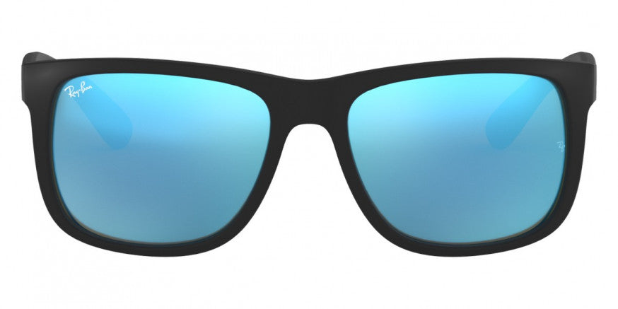 RB290 RAY-BAN JUSTIN RB4165 622/55 55 RUBBER BLACK  BLUE FLASH