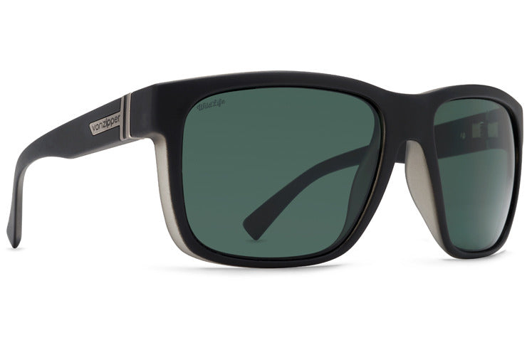VZ8 VON ZIPPER MAXIS SMPFJMAX PSV 61 BLACK SMOKE SATIN / WILDLIFE VINTAGE GREY POLARIZED