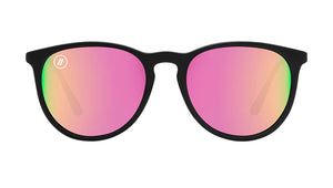 BL118 BLENDERS NORTH PARK ROSE THEATER BE811 53.8 SOFT MATTE BLACK  ROSE MIRRORED POLARIZED