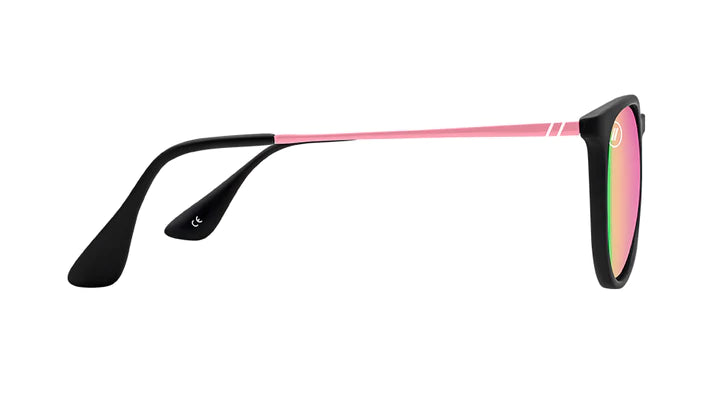 BL118 BLENDERS NORTH PARK ROSE THEATER BE811 53.8 SOFT MATTE BLACK  ROSE MIRRORED POLARIZED