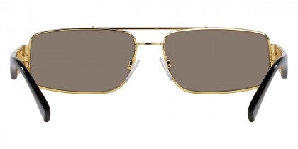 VE173 VERSACE VE2257 10025A 60 GOLD  LIGHT BROWN MIRRORED DARK GOLD