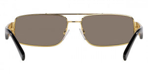 VE173 VERSACE VE2257 10025A 60 GOLD  LIGHT BROWN MIRRORED DARK GOLD