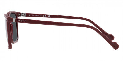 VG053 VOGUE VO5493S 304887 58 SEMI MATTE FULL WINE RED / DARK GRAY