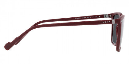 VG053 VOGUE VO5493S 304887 58 SEMI MATTE FULL WINE RED / DARK GRAY