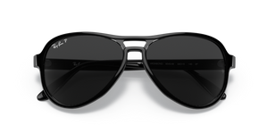 F292 RAY-BAN VAGABAND RB4355 654548 58 BLACK / CLASSIC BLACK POLARIZED