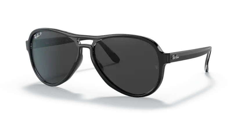 F292 RAY-BAN VAGABAND RB4355 654548 58 BLACK / CLASSIC BLACK POLARIZED