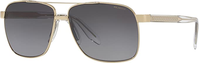 V104 VERSACE VE2174 1252T3 59 PALE GOLD /  GRAY GRADIENT POLARIZED