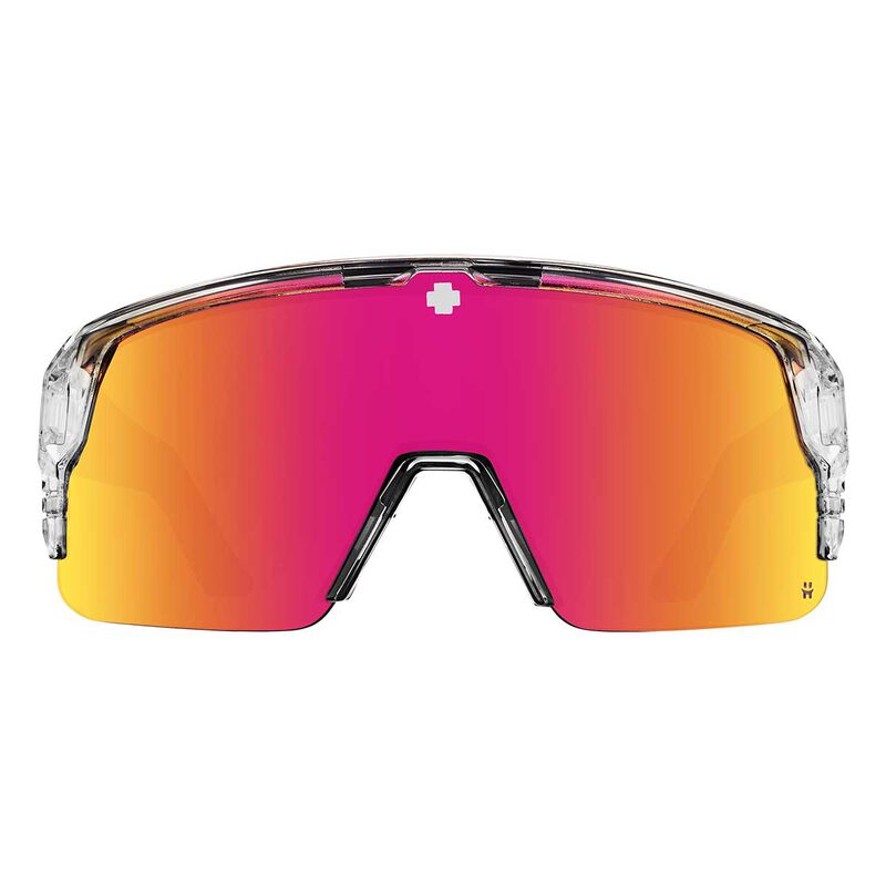 SY023 SPY MONOLITH 5050 6700000000192 142 CRYSTAL / HAPPY GRAY GREEN WITH PINK SPECTRA MIRRORED
