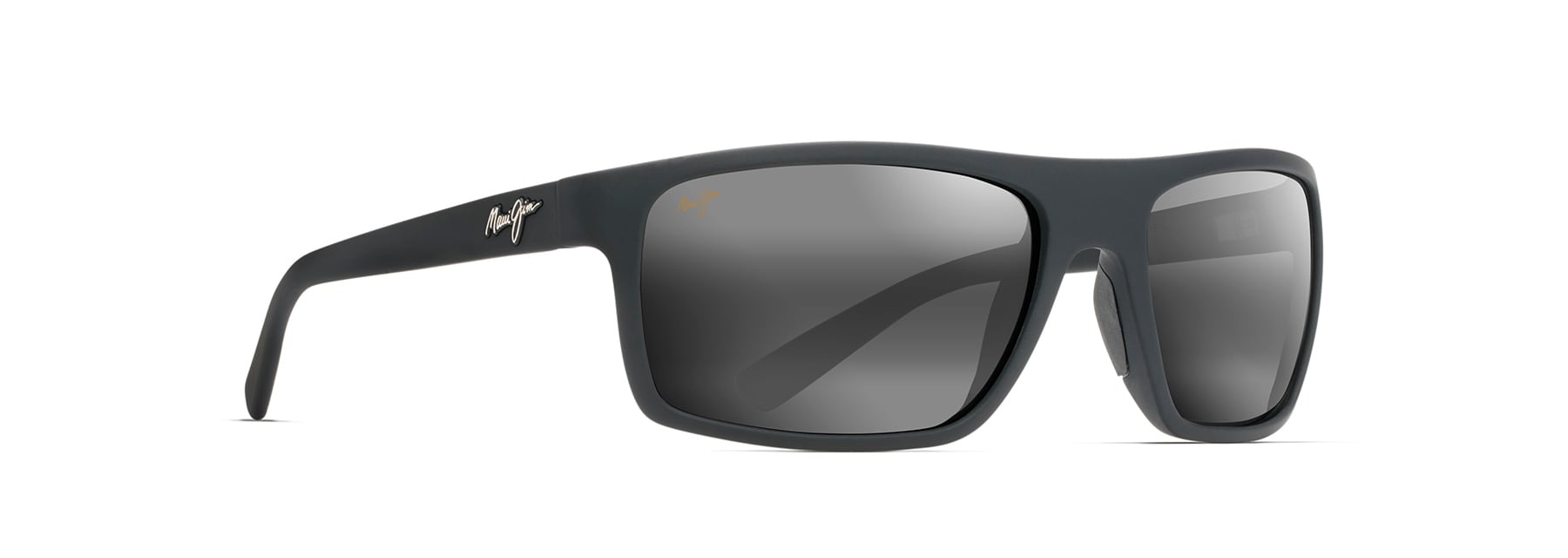 MJ210  MAUI JIM BYRON BAY 746-02MR 62 RUBBER MATTE BLACK / NEUTRAL GRAY