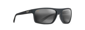 MJ210  MAUI JIM BYRON BAY 746-02MR 62 RUBBER MATTE BLACK / NEUTRAL GRAY