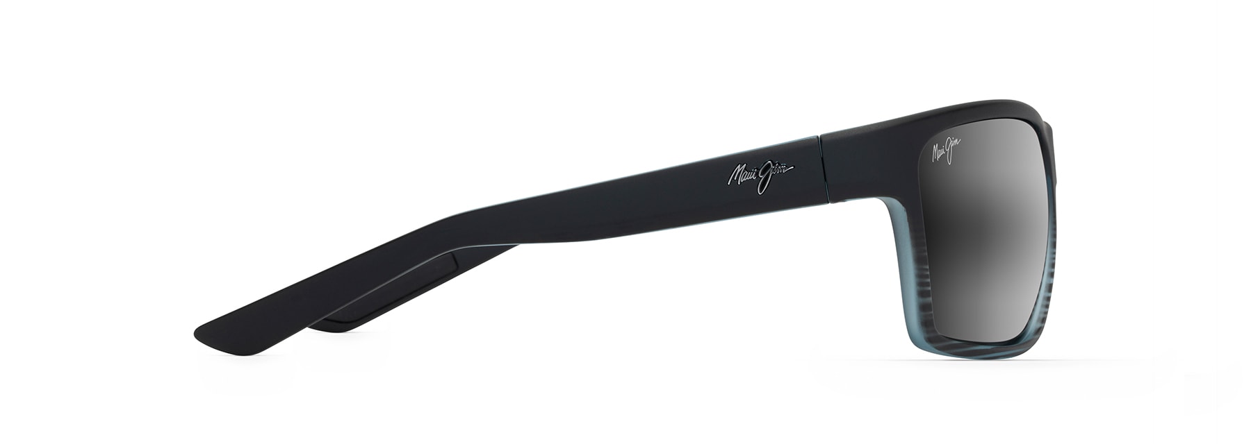 MJ455 MAUI JIM ALENUIHAHA 839-11D 64 GREY BLACK STRIPE / NEUTRAL GREY