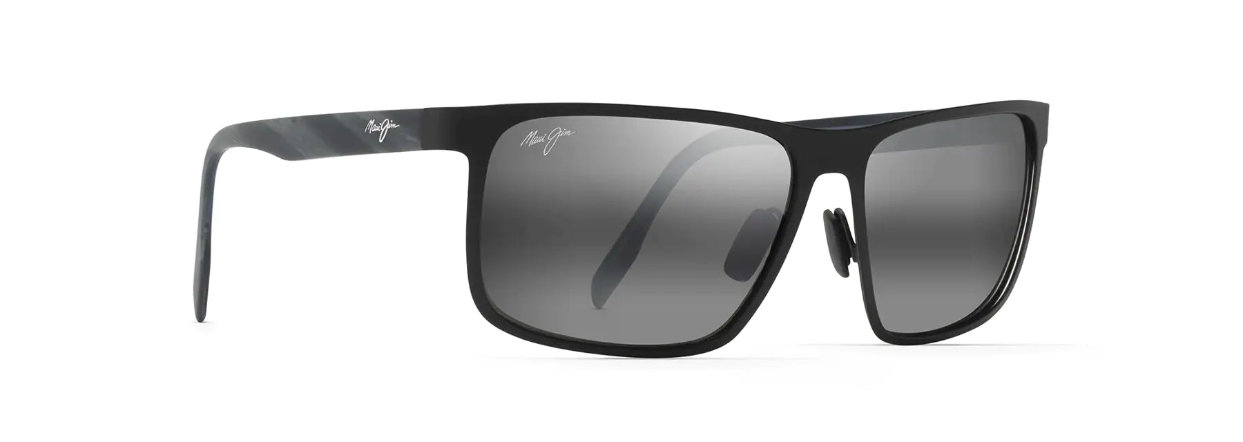 MJ459 MAUI JIM WANA 846-2M 61 MATTE BLACK / NEUTRAL GRAY