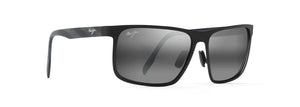 MJ459 MAUI JIM WANA 846-2M 61 MATTE BLACK / NEUTRAL GRAY