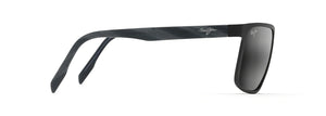 MJ459 MAUI JIM WANA 846-2M 61 MATTE BLACK / NEUTRAL GRAY