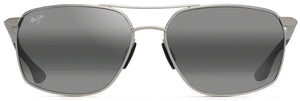 MJ503 MAUI JIM PU‘U KUKUI 857-17 58 SILVER / NEUTRAL GRAY