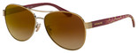 C118 COACH  HC7115 9005S0 59 LIGHT GOLD / BROWN RED MIRROE GRADIENT