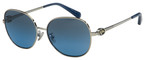 C123 COACH HC7123 90018F 57 SILVER / GRAY BLUE GRADIENT