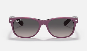 A45 RAY-BAN NEW WAYFARER RB2132 6606M3 52 MATTE VIOLET / GRAY GRADIENT POLARIZED