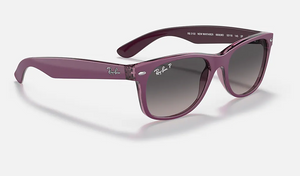 A45 RAY-BAN NEW WAYFARER RB2132 6606M3 52 MATTE VIOLET / GRAY GRADIENT POLARIZED