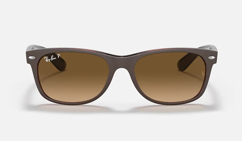 RAY-BAN NEW WAYFARER CLASSIC - MATTE BROWN ON TRANSPARENT BROWN / BROWN - A46 2132 6608M2 52