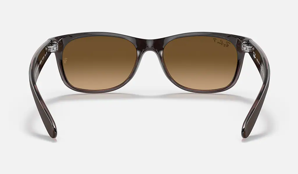 RAY-BAN NEW WAYFARER CLASSIC - MATTE BROWN ON TRANSPARENT BROWN / BROWN - A46 2132 6608M2 52