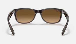 RAY-BAN NEW WAYFARER CLASSIC - MATTE BROWN ON TRANSPARENT BROWN / BROWN - A46 2132 6608M2 52