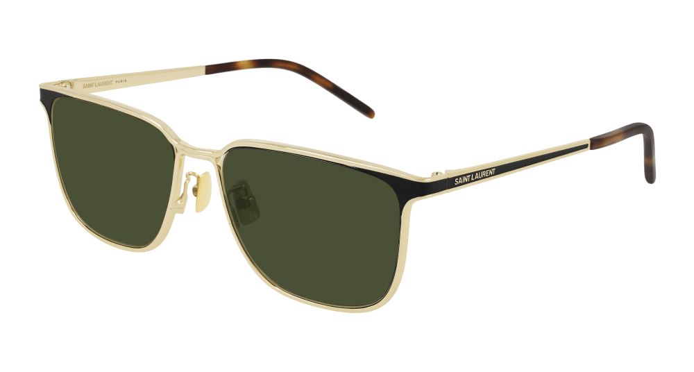 SL5 SAINT LAURENT SL 428 003 56 GOLD / GREEN