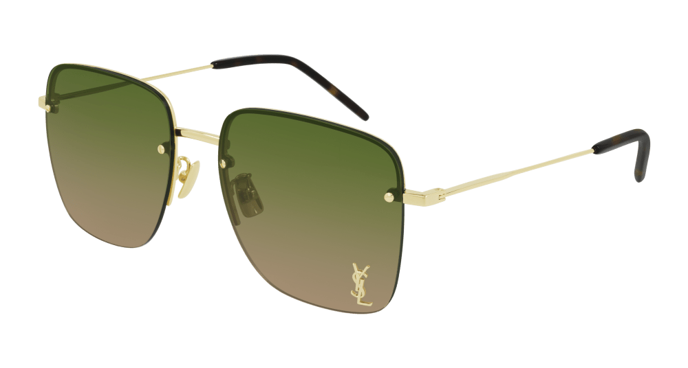 SL7 SAINT LAURENT SL 312 M-003 58 GOLD / GREEN