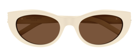 SL24 SAINT LAURENT 54 IVORY - IVORY - BROWN
