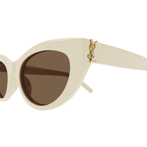 SL24 SAINT LAURENT SL M115-004 54 IVORY - IVORY - BROWN