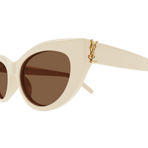 SL24 SAINT LAURENT SL M115-004 54 IVORY - IVORY - BROWN