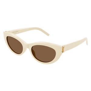 SL24 SAINT LAURENT SL M115-004 54 IVORY - IVORY - BROWN