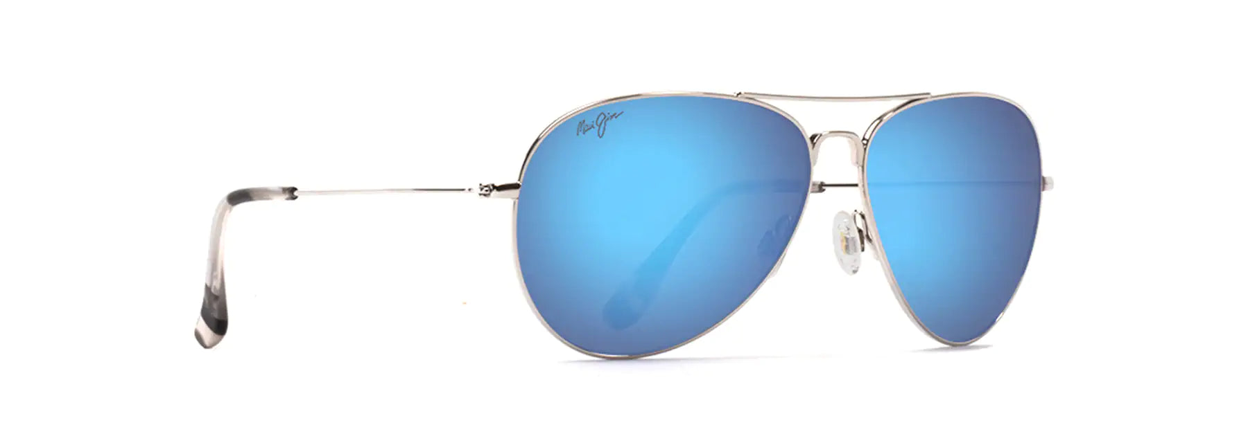 MJ264 MAUI JIM MAVERICKS B264-17 61 SILVER / BLUE HAWAII